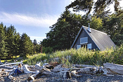 A Waterfront A-frame House Renovated With Contemporary Finishes